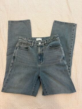 Pacsun Straight Leg Jeans in Slate Blue Wash
